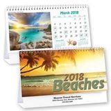 Custom Beaches Standard Desk Calendar, 6.25