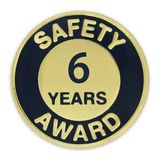 Blank Safety Award Pin - 6 Year, 3/4