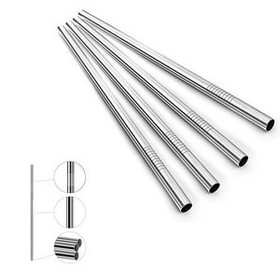 Custom Stainless Steel Straws, 8 1/2" L x 1/4" W