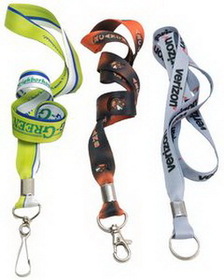 Custom Low Minimum Made in USA 5/8" Full Color Dye Sublimation Lanyard