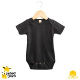 Custom Infant Short Sleeve Cotton Onesie ( Dark Colors)