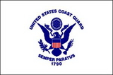 Custom Coast Guard Plastic Mounted Flag (4