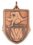 Custom 100 Series Stock Medal (Wrestling) Gold, Silver, Bronze