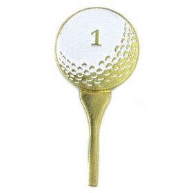 Blank Golf Ball & Tee Pin, 1" W