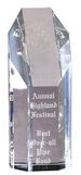 Blank Optical Crystal Octagonal Tower Award (3