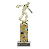 Custom Single Column Bowling Trophy w/Figure (12