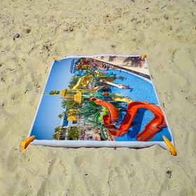 Custom Beach towel 30"X60" is made of 100 percent microfiber velour fabric. Ultra soft, absorbent and quick dry
