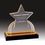 Custom Gold Carved Star Impress Acrylic Award (6 1/4"), Price/piece