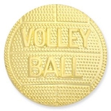 Blank Sports Pin Volleyball Gold, 1