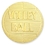 Blank Sports Pin Volleyball Gold, 1" W, Price/piece