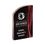 Custom Red Wave Vapor Acrylic Award (8 in), 8" W, Price/piece