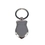 Custom Heart Shape Metal Keychain Holder, 3 1/4" L x 1 1/8" W, Price/piece