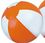 Blank 20" Inflatable Orange & White Beach Ball