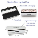Custom Stainless Steel Lipstick Case, 3 1/16