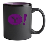 Custom 11 Oz. Hilo C-Handle Mug (Matte Black/Purple)
