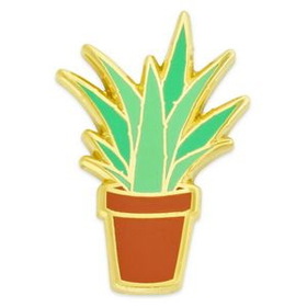 Blank Aloe Plant Pin, 1" H x 3/4" W