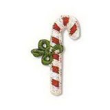 Custom Holiday Embroidered Applique - Candy Cane