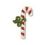 Custom Holiday Embroidered Applique - Candy Cane, Price/piece