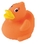 Custom Temperature Orange Rubber Duck, 3 3/4" L X 3" W X 4 1/2" H, Price/piece