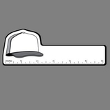 Custom Hat (Baseball, 3/4) 6 Inch Ruler