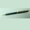 Custom Ebony Brass Ball Point Pen - Green w/Gold Accent, Price/piece