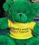 Custom 10" Green Patty Bear Stuffed Animal, Price/piece