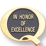 Blank Epoxy Enameled Scholastic Award Pin (Honor of Excellence), 7/8