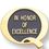 Blank Epoxy Enameled Scholastic Award Pin (Honor of Excellence), 7/8" Diameter, Price/piece