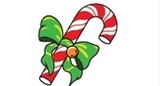Blank Horizontal Nylon Holiday Flag (Candy Cane), 3' W x 5' H