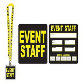 Custom Event Staff Party Pass, 25" L