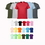 Custom Round Neck Solid Color Cotton Shirt, Price/piece