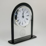 Custom Glass Upright Round Top Clock, 5.50