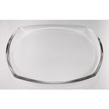 Custom Clear Glass Square Centerpiece Dish, 12 1/2