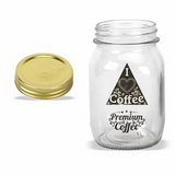 17 oz. Glass Mason Jar with Handle, Personalised Mason Jar, Custom Mason Jar, Printed Jar, 5.25