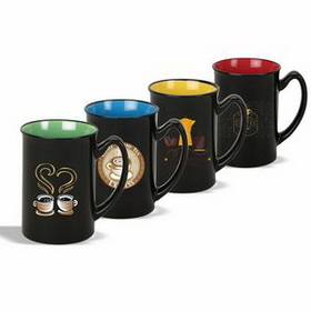 Coffee mug, 16 oz. Two Tone Ceramic Mug, Personalised Mugs, Custom Mug, Advertising Mug, 4.75" H x 3.25" Diameter x 3.25" Diameter