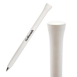 Custom White Golf Tee Pen, 7 1/4