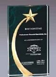 Blank Shooting Star Acrylic Award w/ Green Marble Pattern (4 1/2