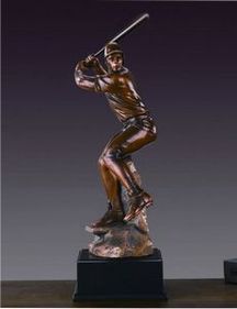 Custom Baseball Player Resin Award (5"x16")