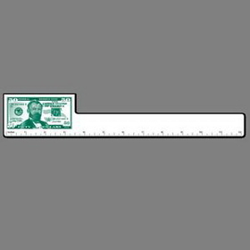 12" Ruler W/ Full Color 50 Dollar Bill - Face Up