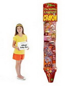 Blank Giant Crayon promotion - Back to School - 6 ft Promotions Standard