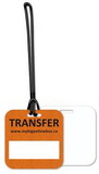 Custom Luggage Tags .020 White Plastic (up to 7 sq/in) in Full Color - 6