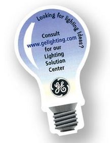 Custom Light Bulb Stock Shape Magnet (2"x3 3/8")