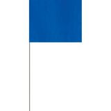 Custom Blue Plastic Flag Marker on 21