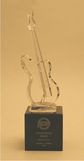 Custom Crystal Electric Guitar Music Award (2