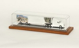 Blank Display Case For Semi Trucks & Small Dragsters w/Wood Base