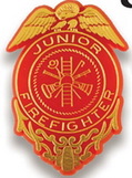 Custom Junior Firefighter Badge Stock Design Plastic Lapel Pin