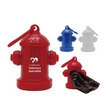 Custom Fire Hydrant Pet Waste Bag Dispenser with full color process, 2 1/2