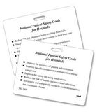 Custom National Patient Safety Card Goals w/Slot - (4 Color Front & Back)