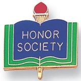 Blank Enamel Academic Award Pin (Honor Society), 13/16