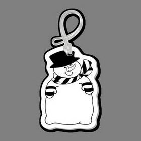Luggage Tag - Snowman (Wide)